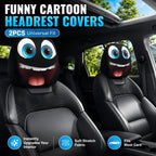 Halloween Funny Cartoon Car Headrest Covers – 2PCS