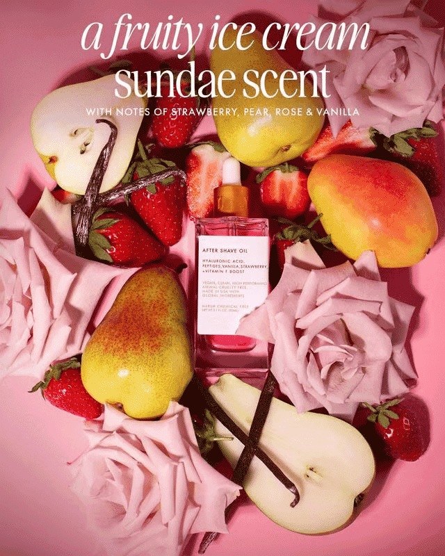 🌺After Shave Perfume Oil - Strawberry🍓& Vanilla Scent