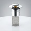 Pop Up Sink Strainer with Hair Catching Basket