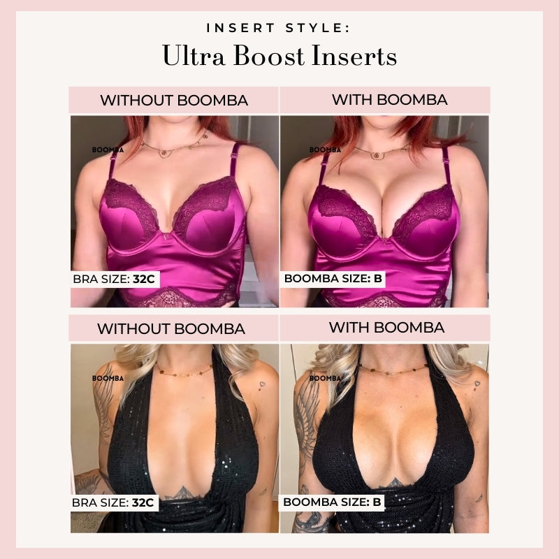 Invisible Lift - Patented Sticky Fashion Bra Inserts Prevents Nipple Slips No Sewing Required Low Cut Tops Womenswear