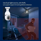 Smart WiFi Light Bulb Camera