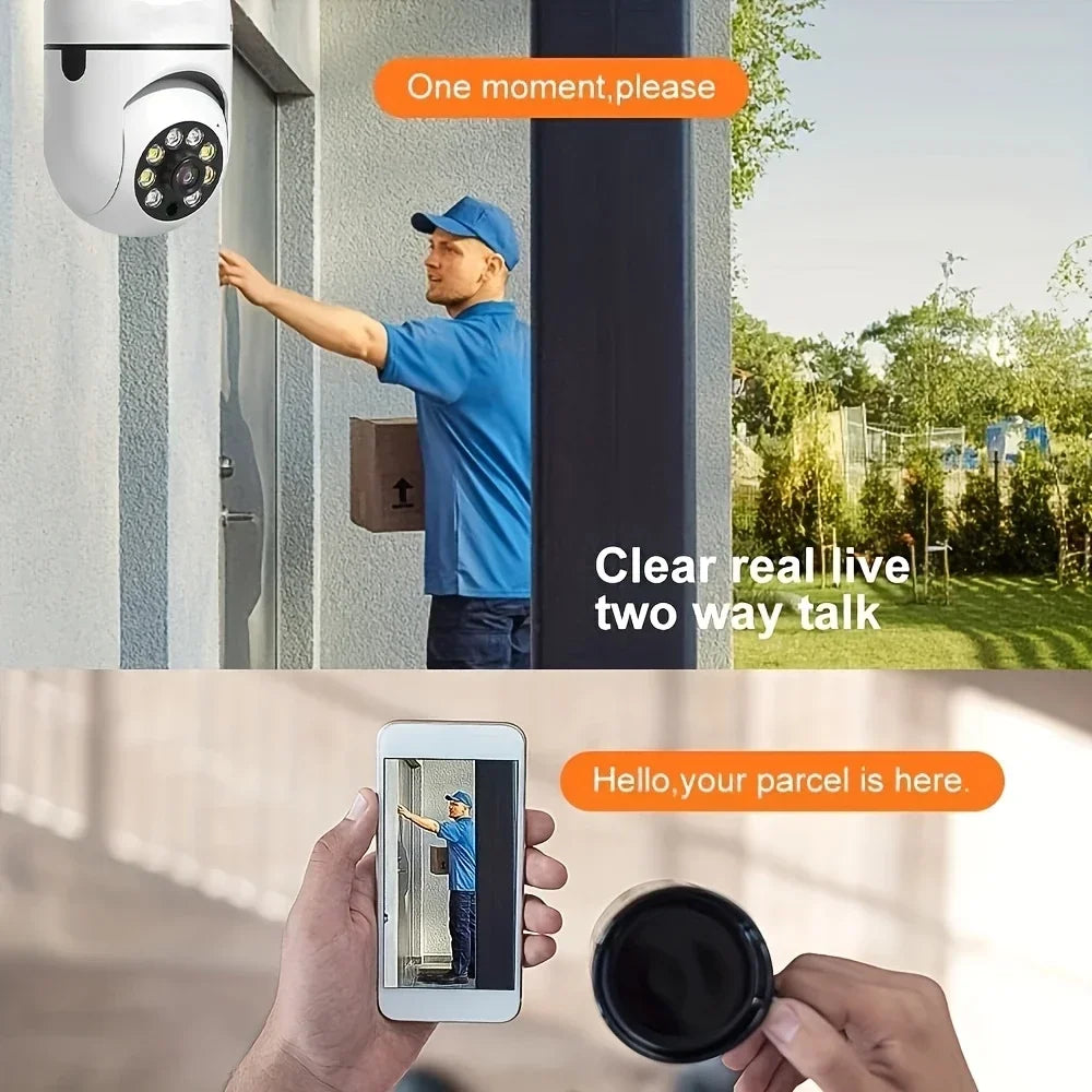 Smart WiFi Light Bulb Camera