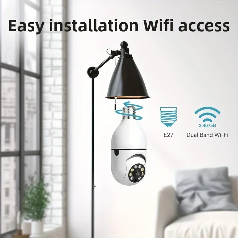 Smart WiFi Light Bulb Camera