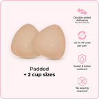Invisible Lift - Patented Sticky Fashion Bra Inserts Prevents Nipple Slips No Sewing Required Low Cut Tops Womenswear