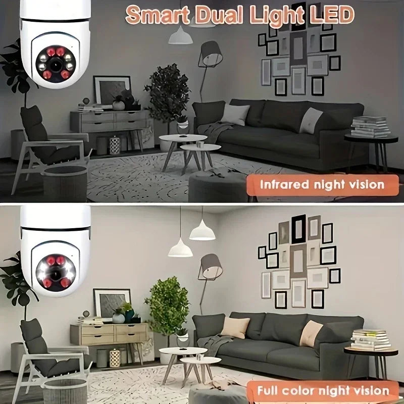 Smart WiFi Light Bulb Camera