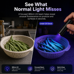 UV Black Light Flashlight For Vegetable Inspection