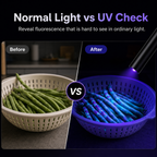 UV Black Light Flashlight For Vegetable Inspection