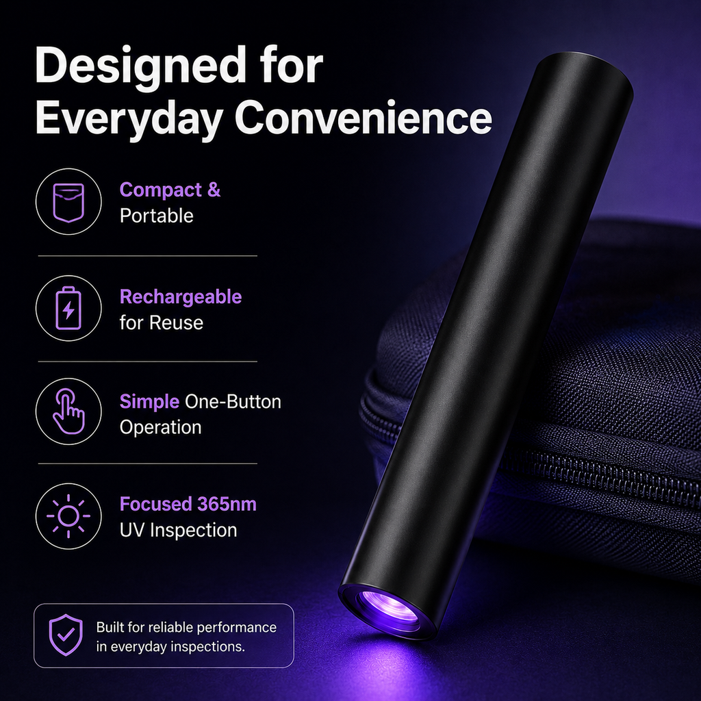 UV Black Light Flashlight For Vegetable Inspection