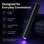 UV Black Light Flashlight For Vegetable Inspection