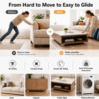 Universal 360° Rotating Self Adhesive Wheels Set`
