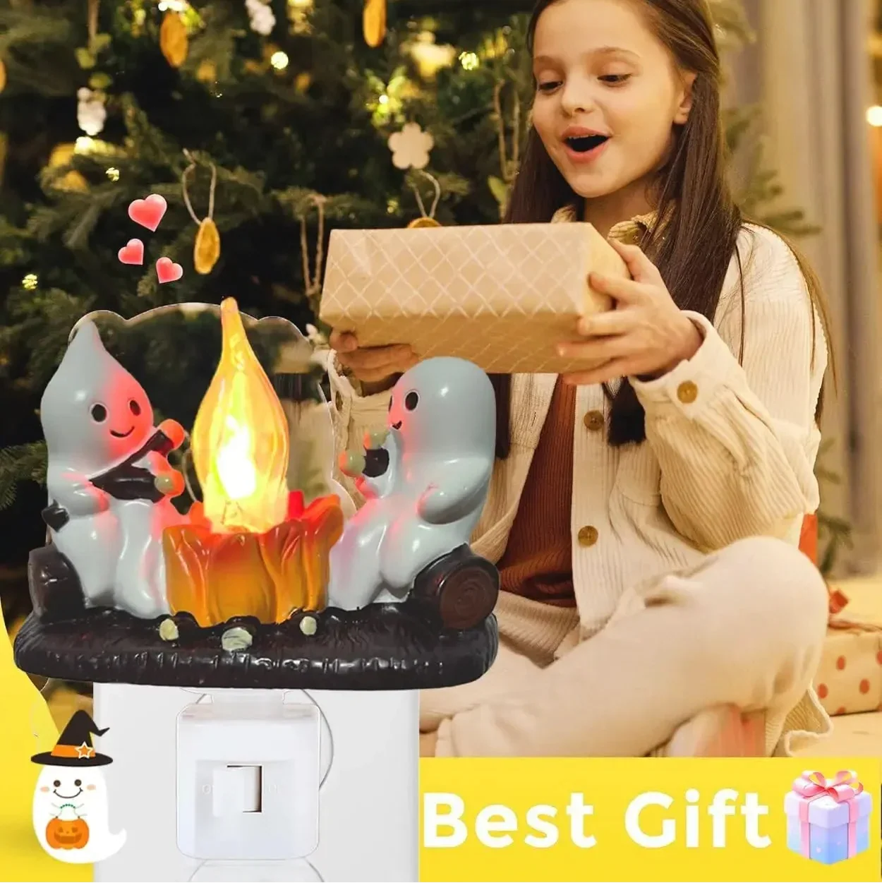 Halloween Ghost Campfire Night Light