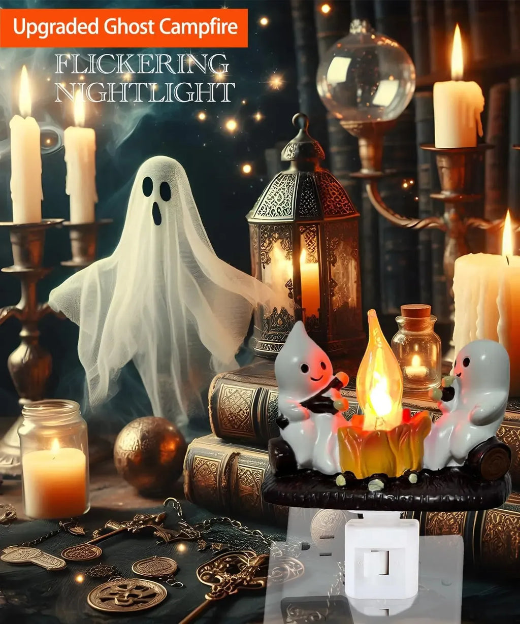 Halloween Ghost Campfire Night Light`