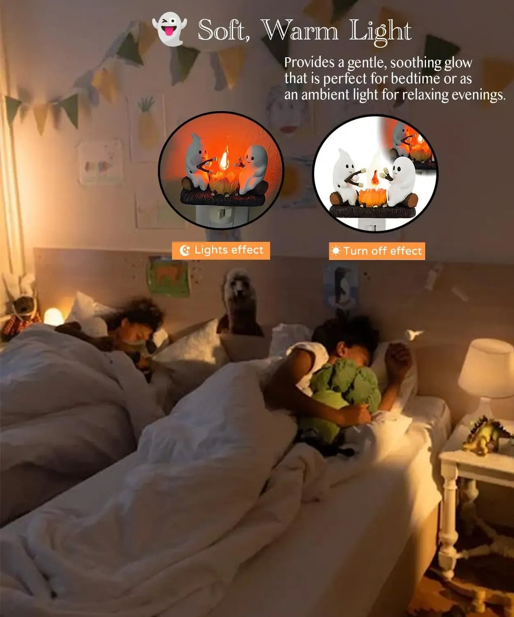 Halloween Ghost Campfire Night Light