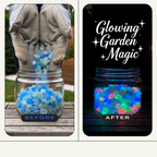Colorful Glow-in-the-Dark Garden Stones