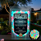 Colorful Glow-in-the-Dark Garden Stones
