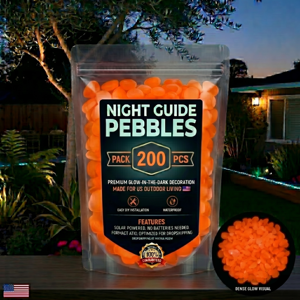 Colorful Glow-in-the-Dark Garden Stones