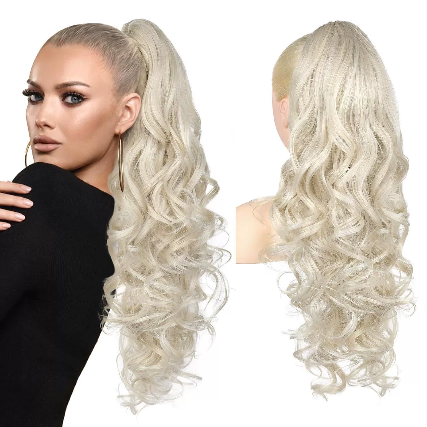 💜Limited time promotion 50%OFF💜Clip-on Wavy Ponytail Extension
