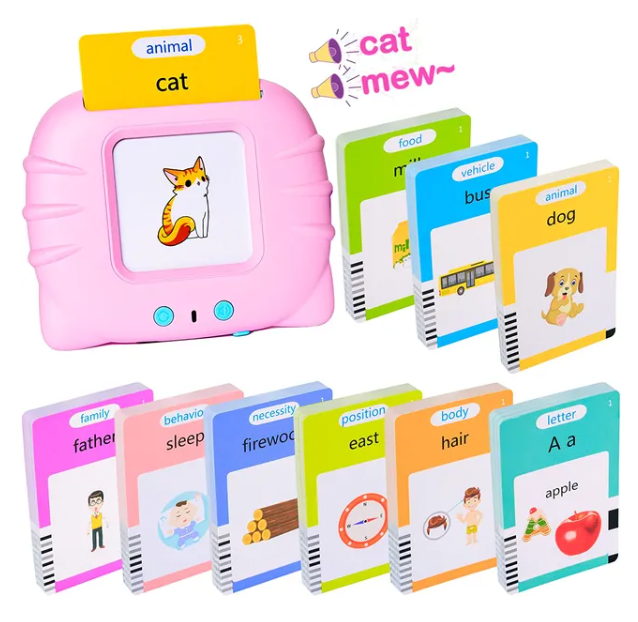 Kids Talking Flash Cards English Learning Language Toy Educational*