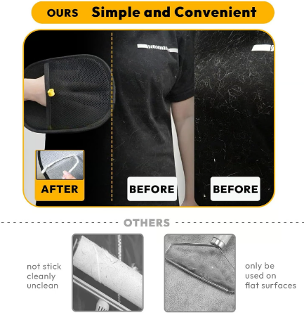 FurFlood Saver Double-Sided Pet Grooming Gloves