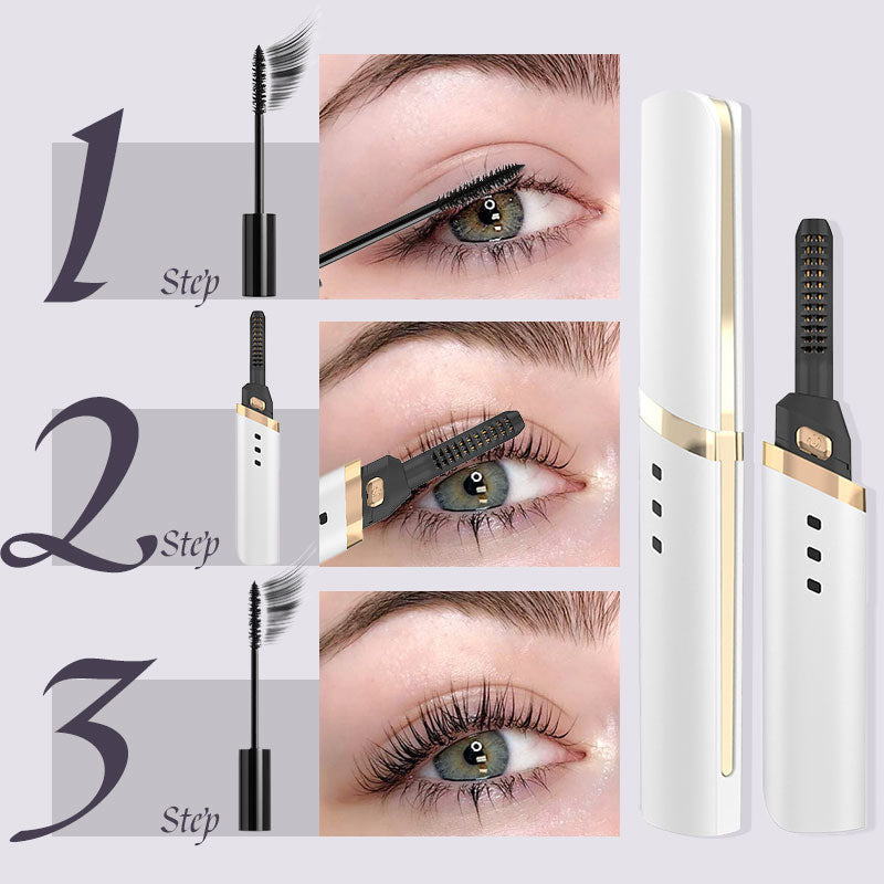 Portable electric eyelash curling