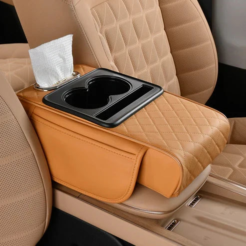 Model High Quality Leather Multifunctional Car Armrest Cushion