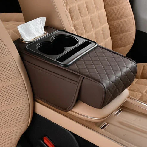 Model High Quality Leather Multifunctional Car Armrest Cushion