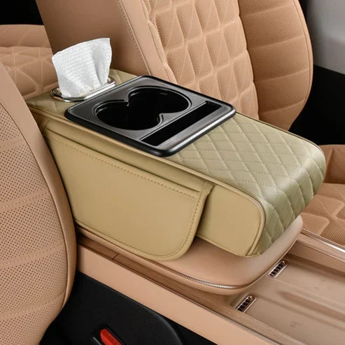 Model High Quality Leather Multifunctional Car Armrest Cushion