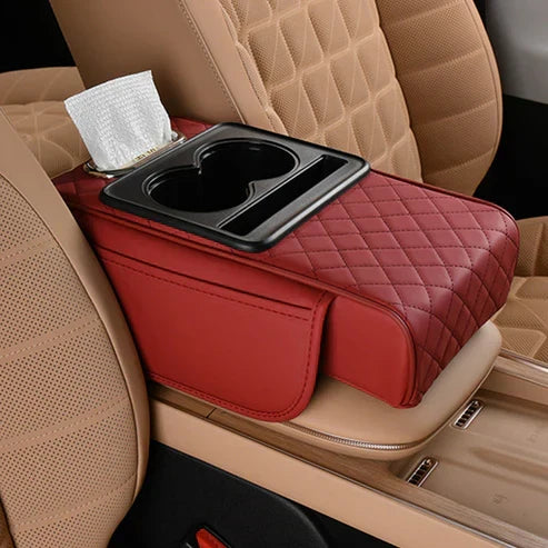Model High Quality Leather Multifunctional Car Armrest Cushion