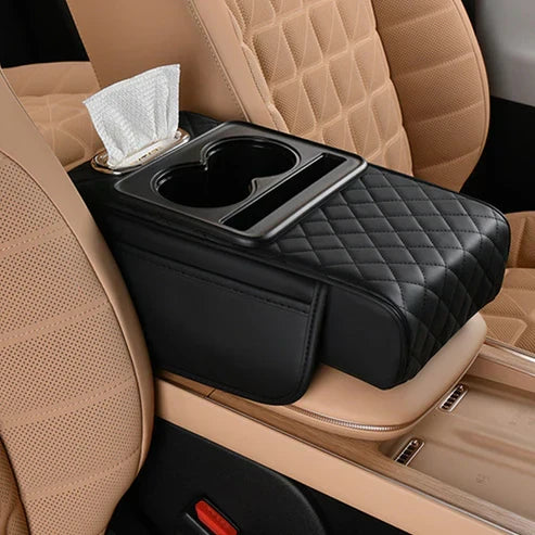 Model High Quality Leather Multifunctional Car Armrest Cushion