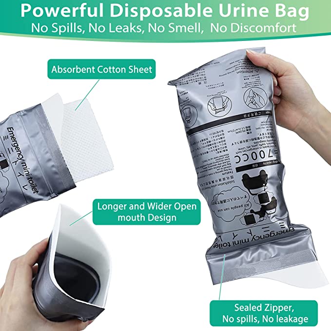 700ML Portable Travel Pee Bags