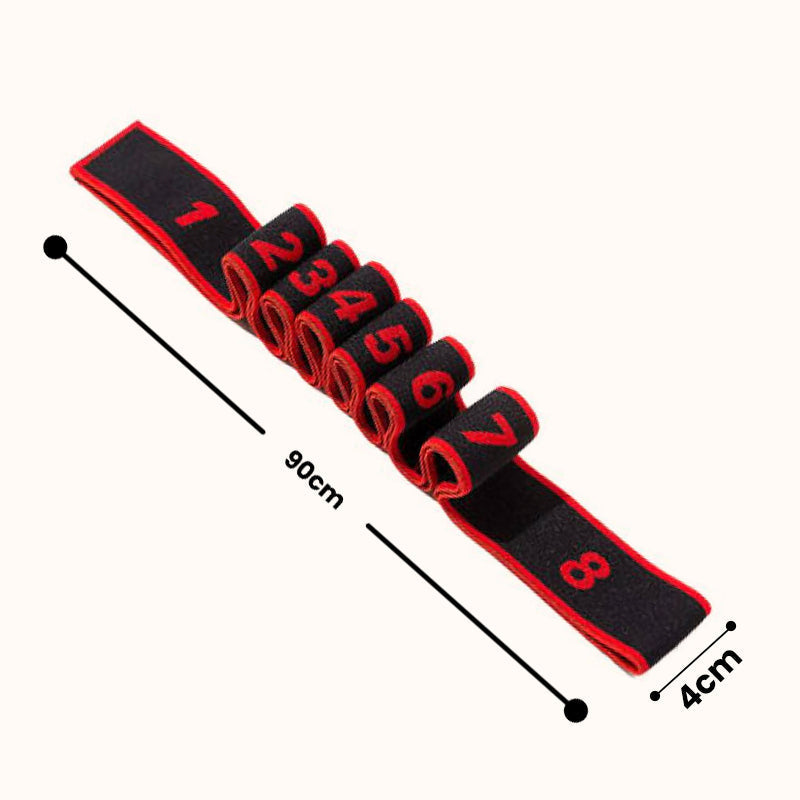 Fitness resistance band for stretching and yoga
