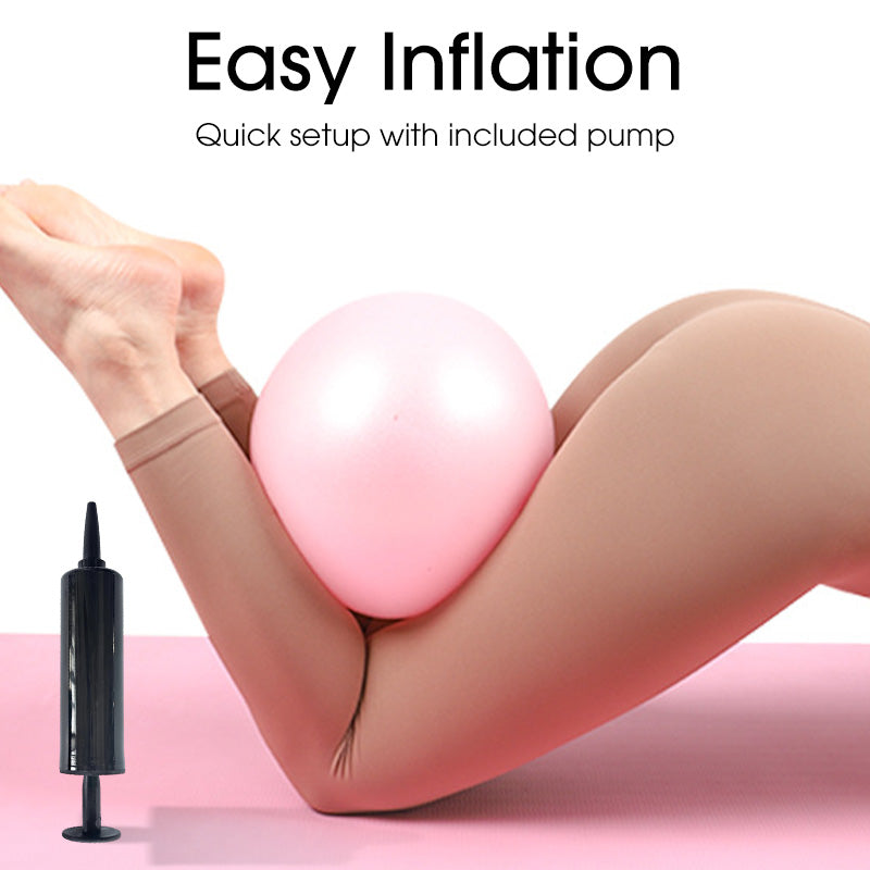 9-Inch Anti-Burst Pilates Ball with Pump