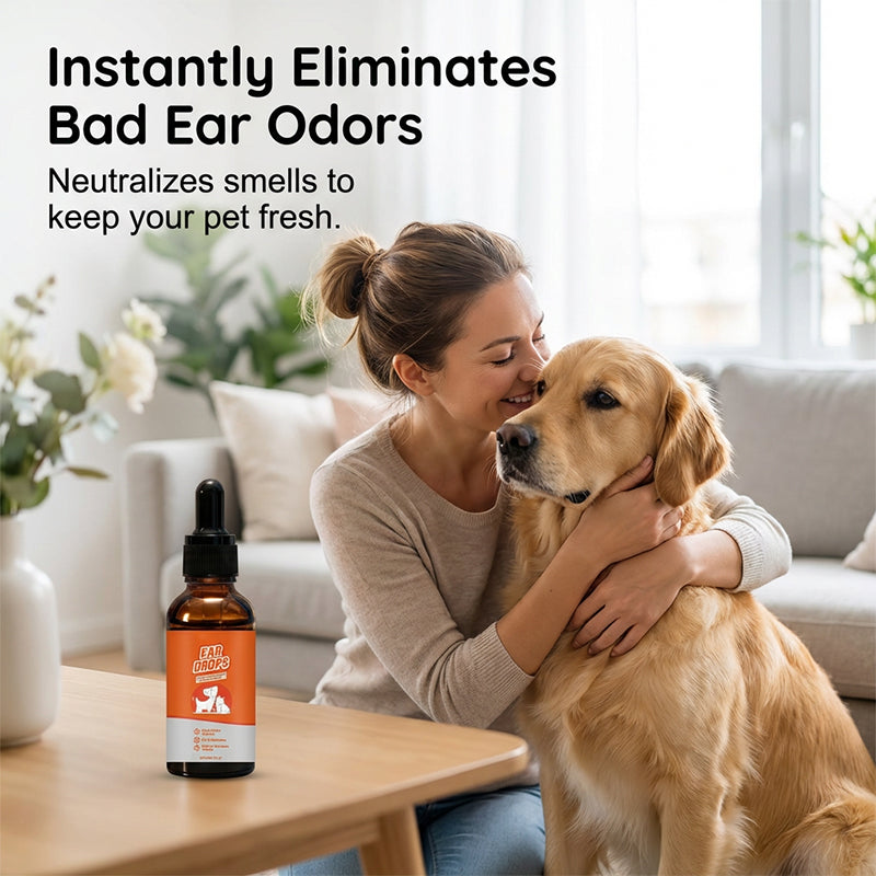 🐾Natural Dog & Cat Ear mite ear drops for Itching & Wax Build-Up