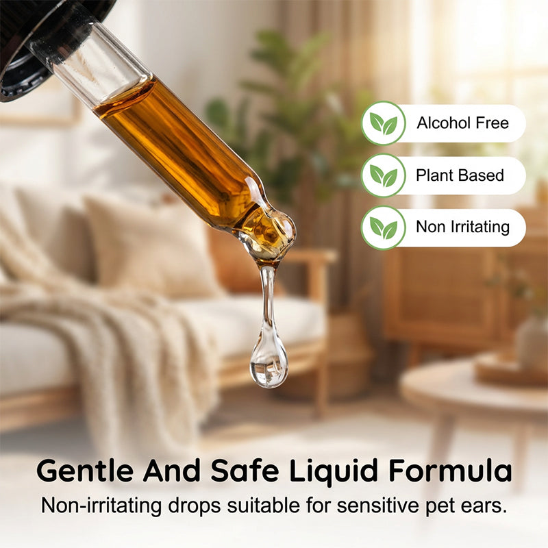🐾Natural Dog & Cat Ear mite ear drops for Itching & Wax Build-Up