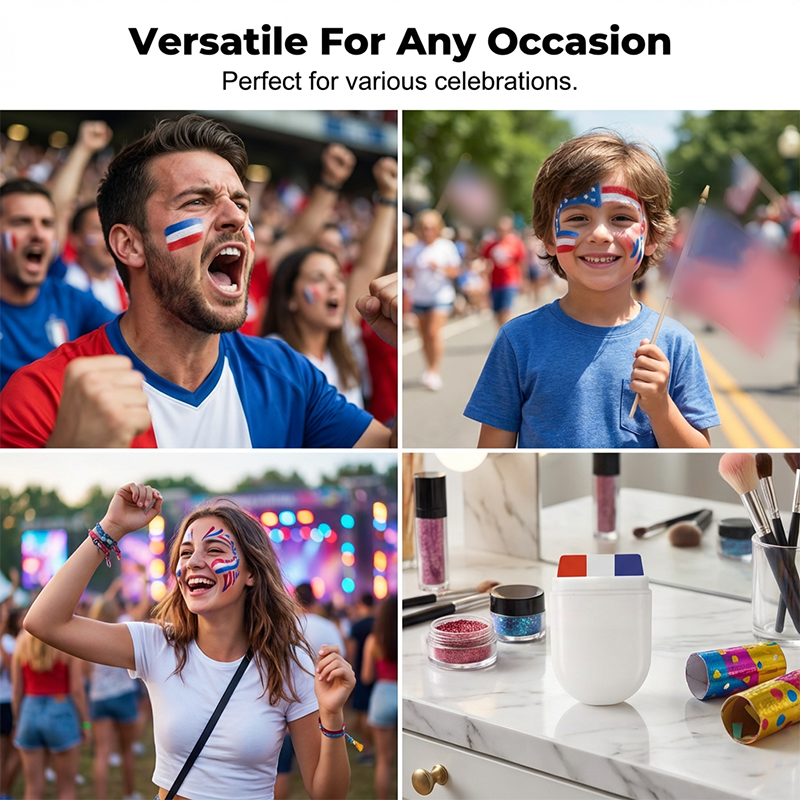 3 Color Flag Face Paint Stick for World Cup
