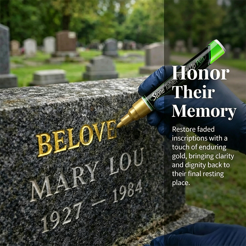 Tombstone Marker Pen for Faded Grave Inscriptions