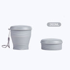 Portable Collapsible Silicone Travel Mug With Lid
