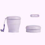 Portable Collapsible Silicone Travel Mug With Lid