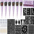 Complete 3-Color Henna Tattoo Kit