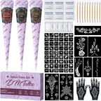 Complete 3-Color Henna Tattoo Kit