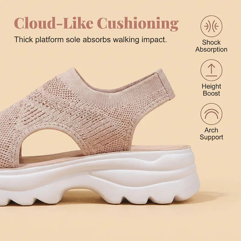 Women's Breathable Mesh Platform Sandals