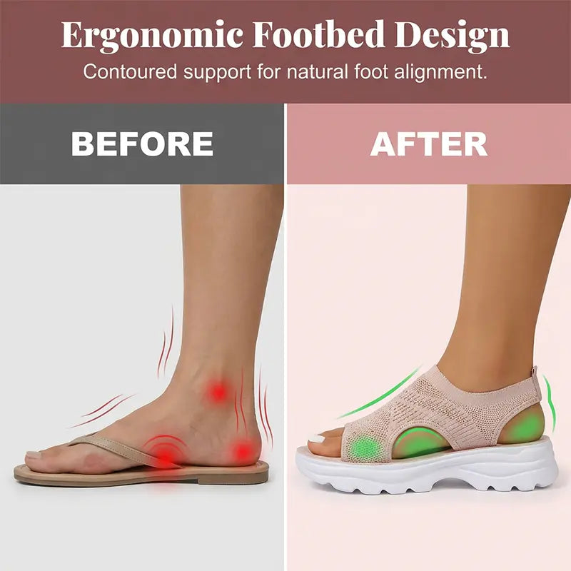 Women's Breathable Mesh Platform Sandals