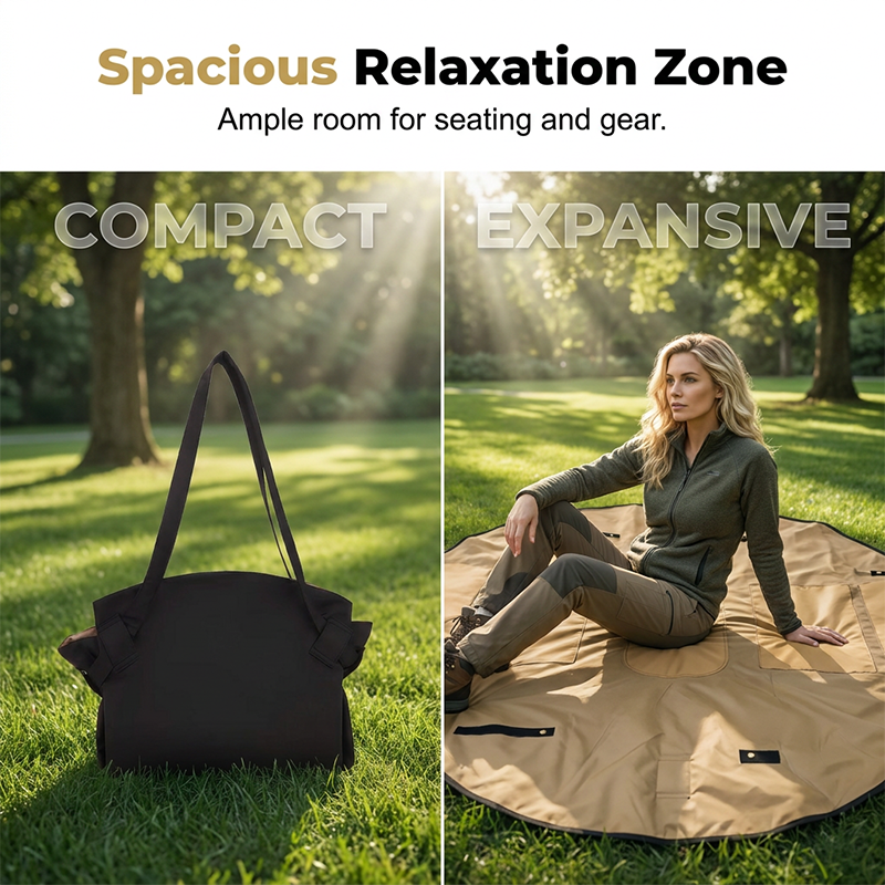 2-in-1 Convertible Picnic Mat Tote Bag