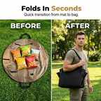 2-in-1 Convertible Picnic Mat Tote Bag