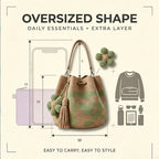 Crochet Bucket Bag for Women