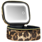 Compact Travel LED Makeup Bag with Lighted Mirror