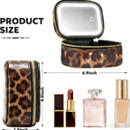 Compact Travel LED Makeup Bag with Lighted Mirror